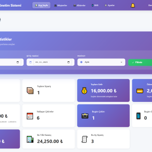 Çekim Yönetim Sistemi